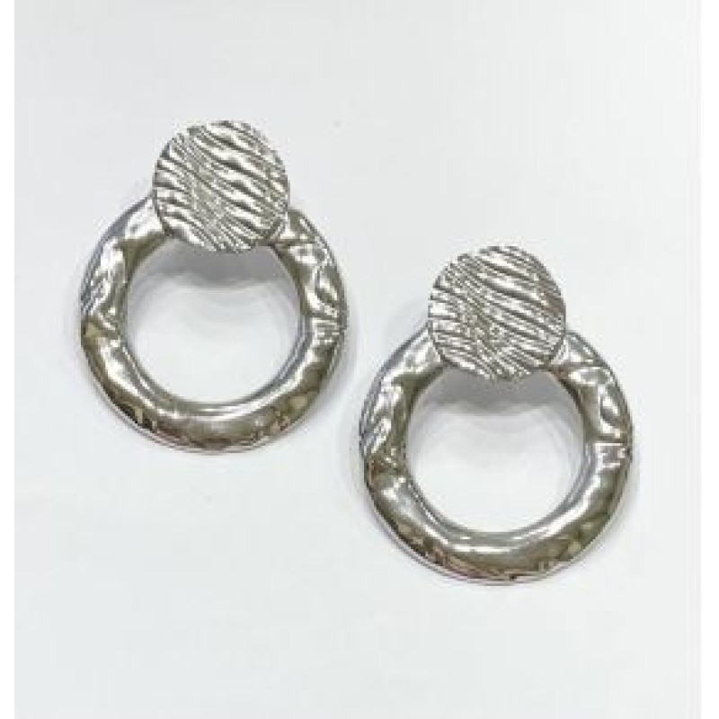 Kostibas 3013-712AL, Σκουλαρίκια, Ατσάλι, Ασημί