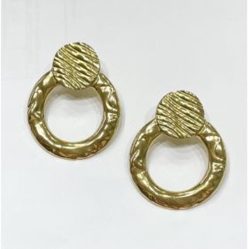 Kostibas 3013-712XL, Σκουλαρίκια, Ατσάλι, Χρυσό