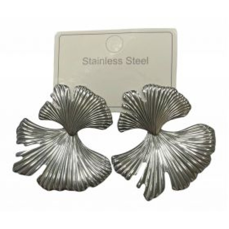 Kostibas 3013-717AI, Σκουλαρίκια, Ατσάλι, Ασημί