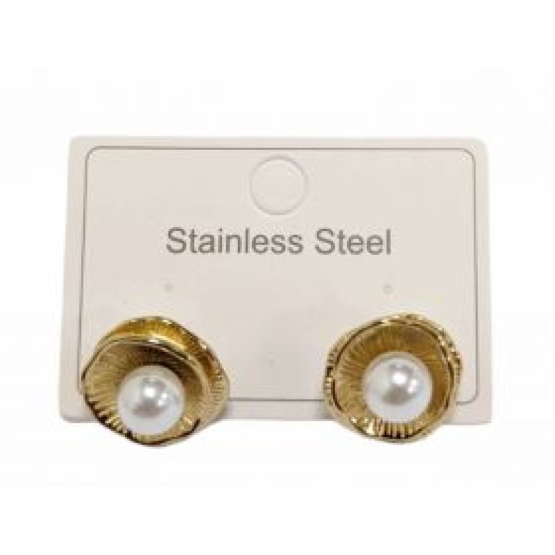 Kostibas 3013-721X, Σκουλαρίκια, Ατσάλι, Χρυσό