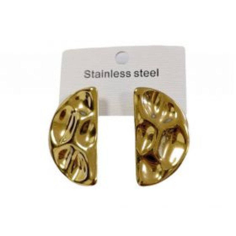 Kostibas 3013-738XG, Σκουλαρίκια, Ατσάλι, Χρυσό