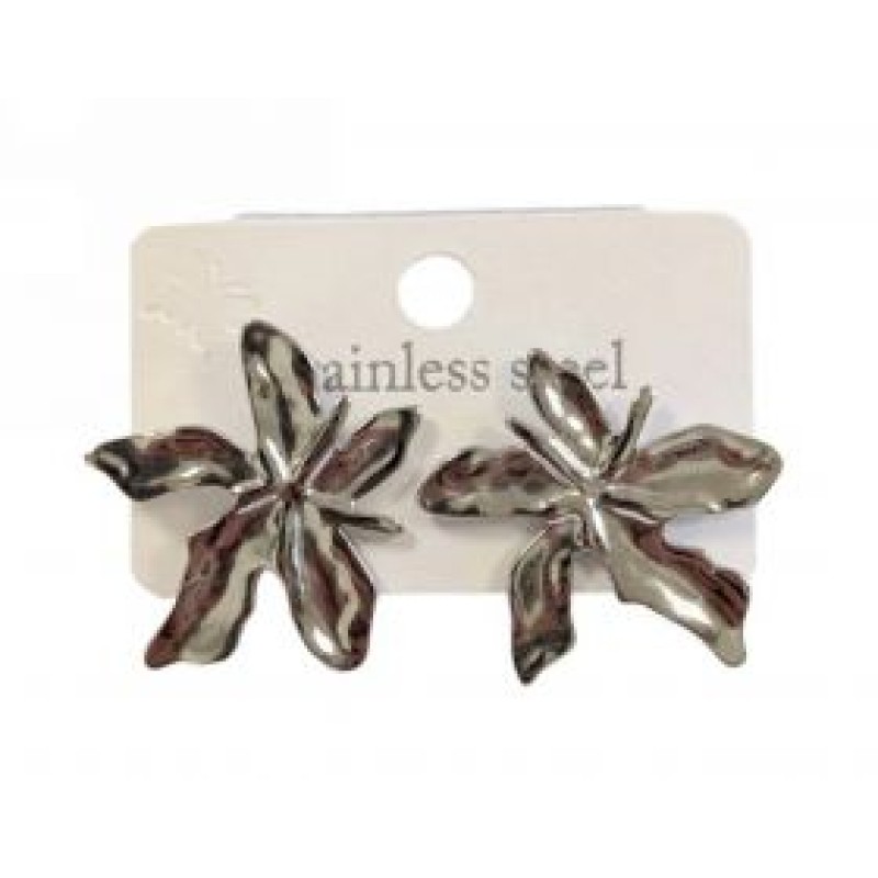 Kostibas 3013-751A, Σκουλαρίκια, Ατσάλι, Ασημί