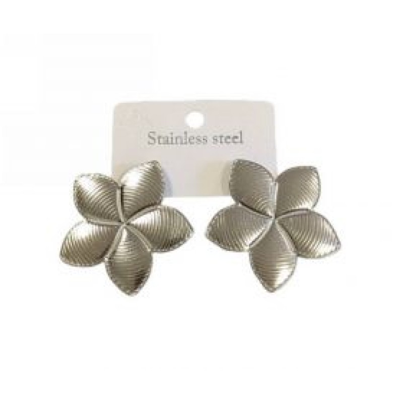 Kostibas 3013-752A, Σκουλαρίκια, Ατσάλι, Ασημί