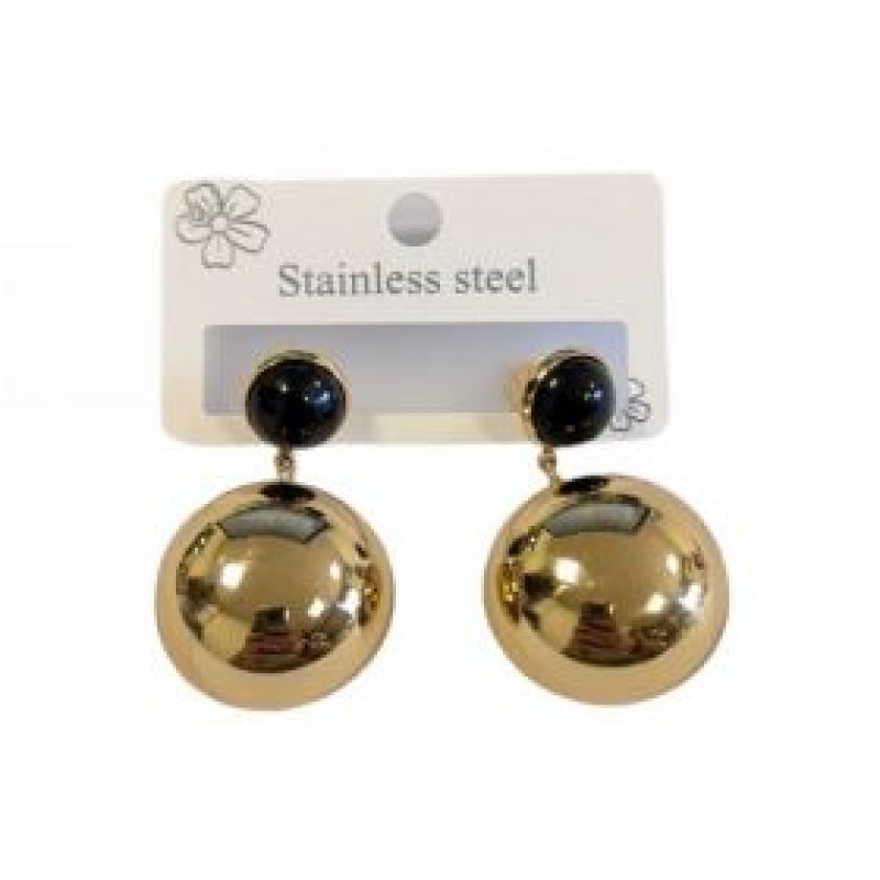 Kostibas 3013-754X, Σκουλαρίκια, Ατσάλι, Χρυσό
