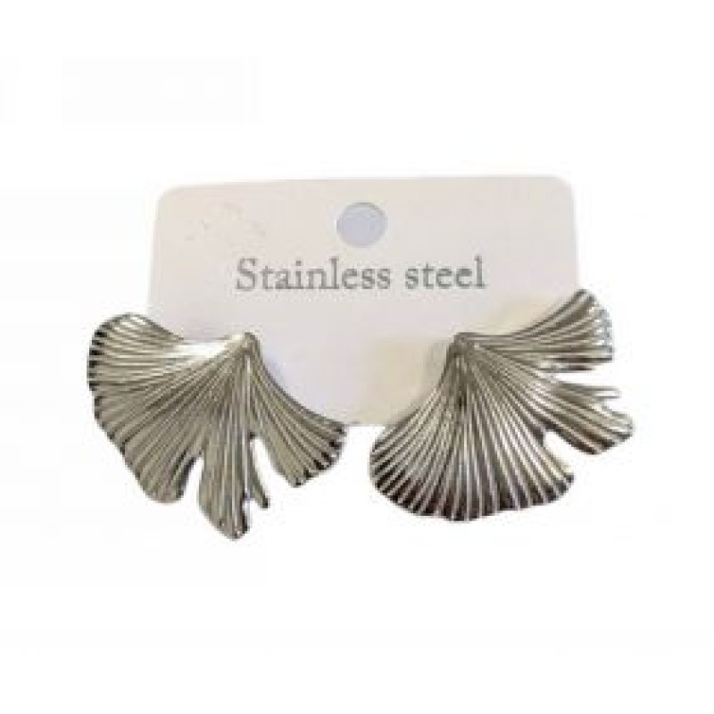 Kostibas 3013-755A, Σκουλαρίκια, Ατσάλι, Ασημί