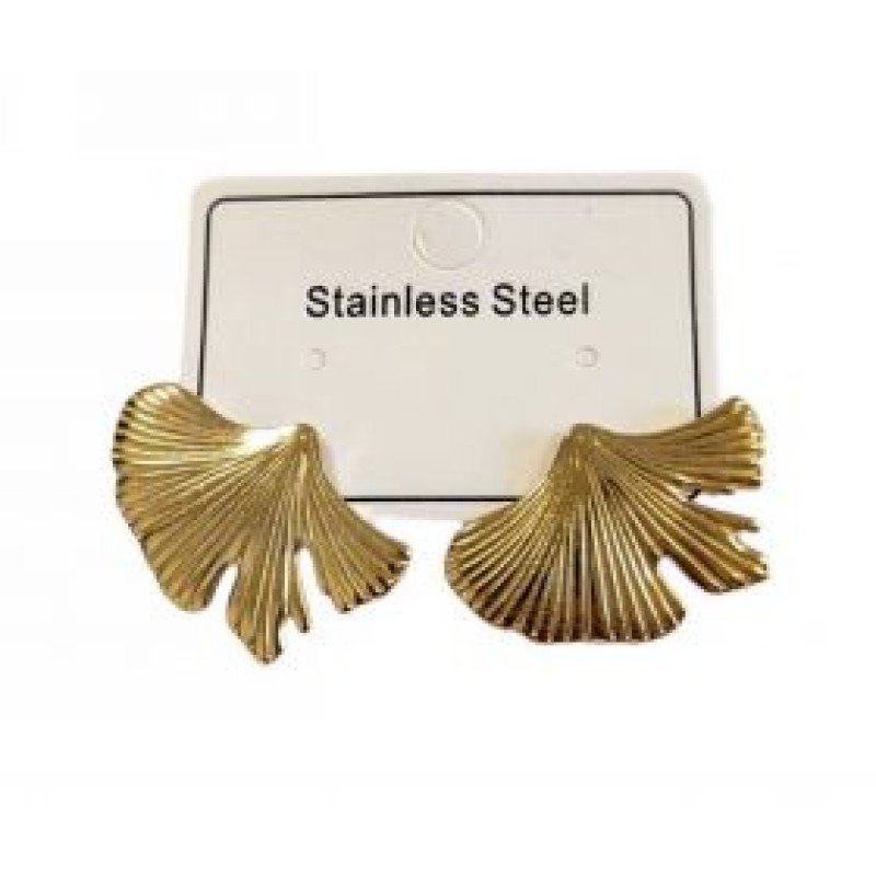Kostibas 3013-755X, Σκουλαρίκια, Ατσάλι, Χρυσό