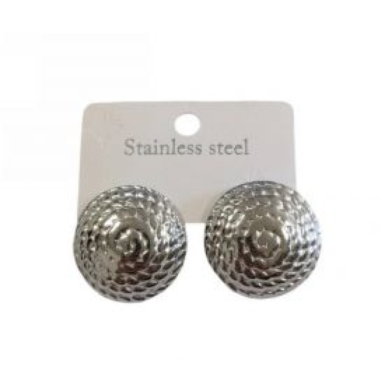 Kostibas 3013-758A, Σκουλαρίκια, Ατσάλι, Ασημί