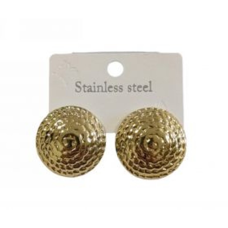 Kostibas 3013-758X, Σκουλαρίκια, Ατσάλι, Χρυσό