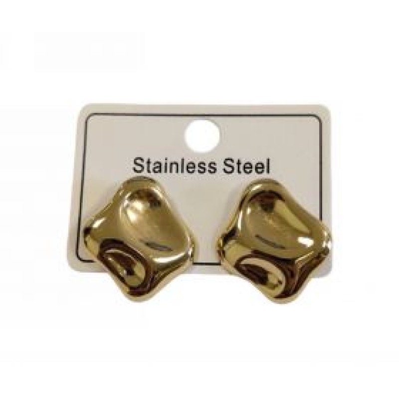 Kostibas 3013-761X, Σκουλαρίκια, Ατσάλι, Χρυσό