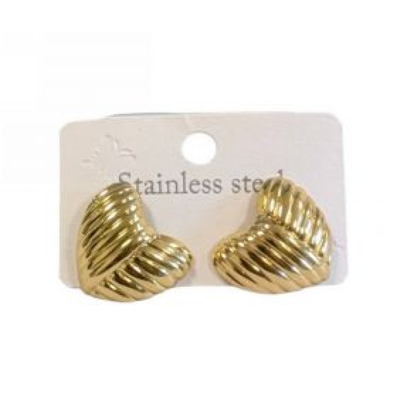 Kostibas 3013-762X, Σκουλαρίκια, Ατσάλι, Χρυσό