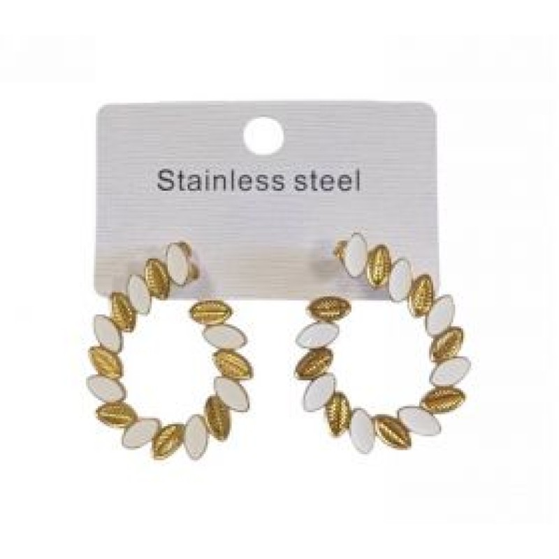 Kostibas 3013-766X, Σκουλαρίκια, Ατσάλι, Χρυσό