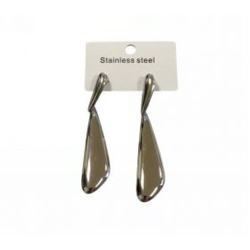 Kostibas 3013-784A, Σκουλαρίκια, Ατσάλι, Ασημί