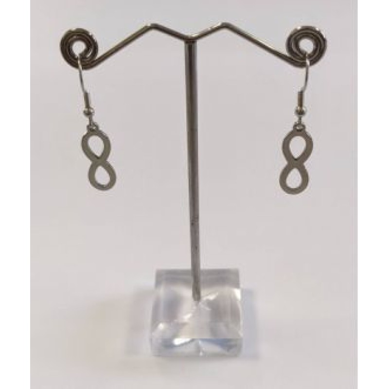 Kostibas 3013-834A, Σκουλαρίκια, Ατσάλι, Ασημί