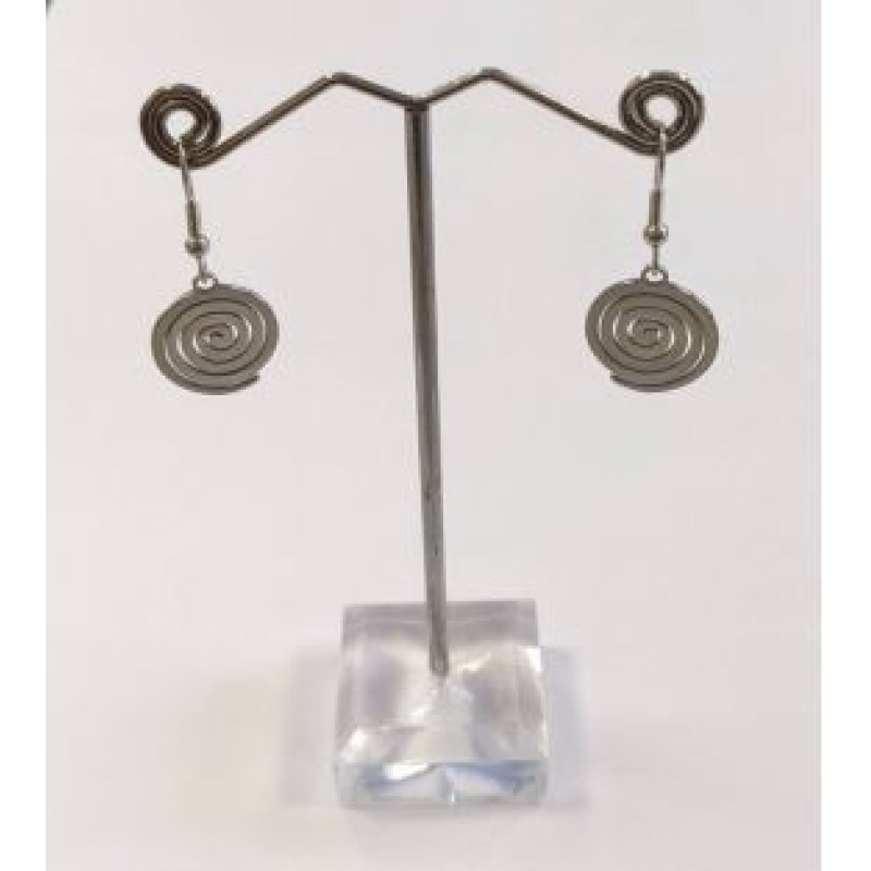 Kostibas 3013-836A, Σκουλαρίκια, Ατσάλι, Ασημί