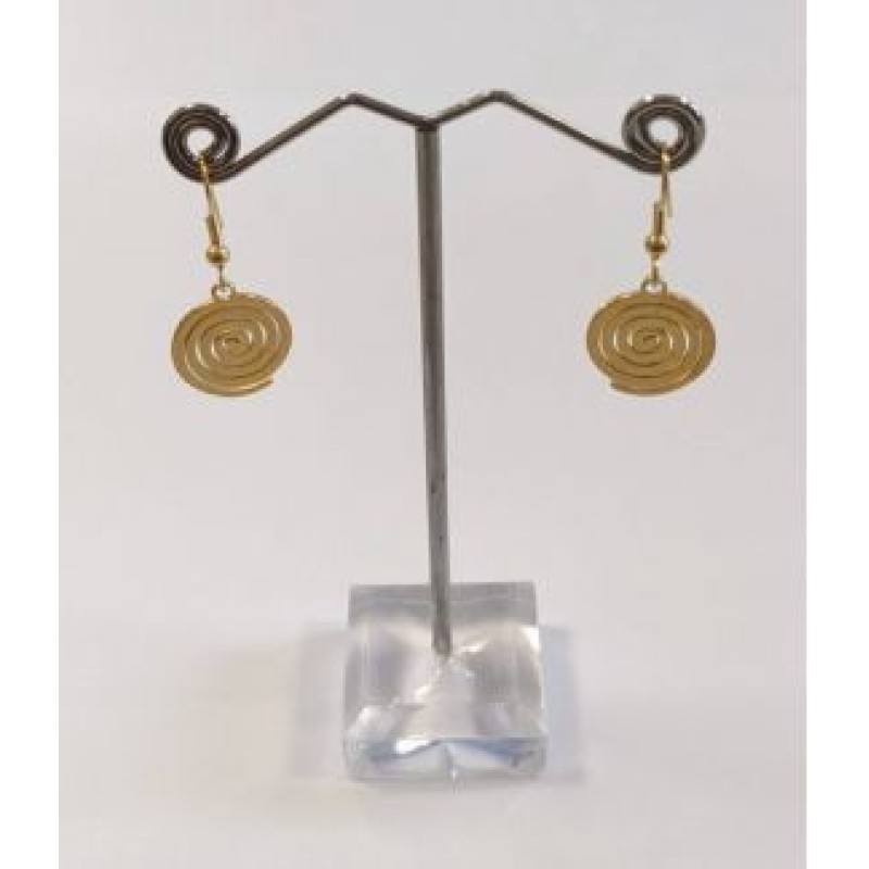 Kostibas 3013-836X, Σκουλαρίκια, Ατσάλι, Χρυσό