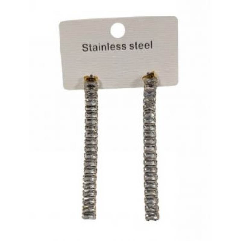 Kostibas 3013-905X, Σκουλαρίκια, Ατσάλι, Χρυσό