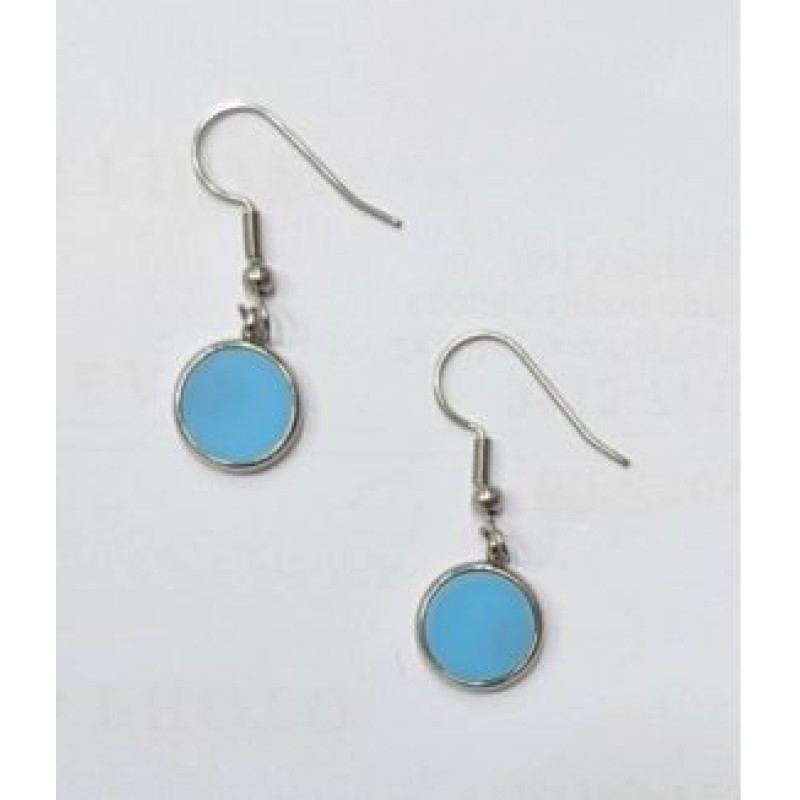 Kostibas 3013-952AT, Σκουλαρίκια, Ατσάλι, Ασημί/Τιρκουάζ