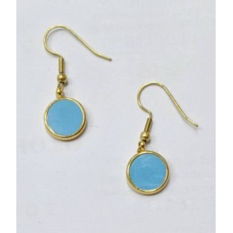 Kostibas 3013-952XT, Σκουλαρίκια, Ατσάλι, Χρυσό/Τιρκουάζ