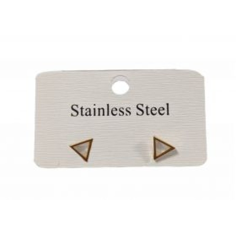 Kostibas 3013-958X, Σκουλαρίκια, Ατσάλι, Χρυσό/Λευκό