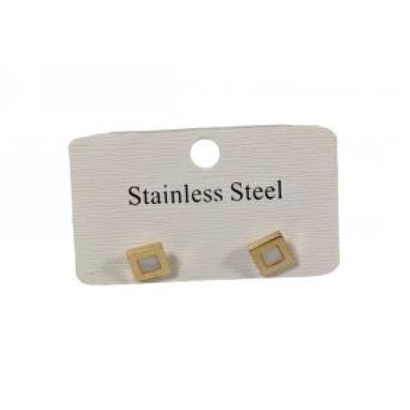 Kostibas 3013-959X, Σκουλαρίκια, Ατσάλι, Χρυσό