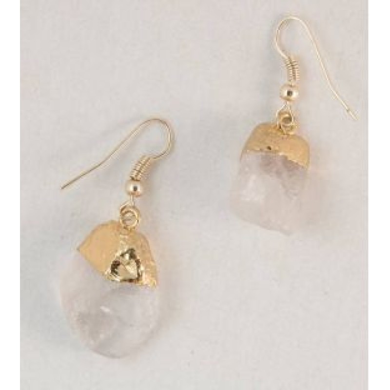 Kostibas 3014-865L, Σκουλαρίκια, Πέτρα, ΤΕ, Χρυσό/Λευκό