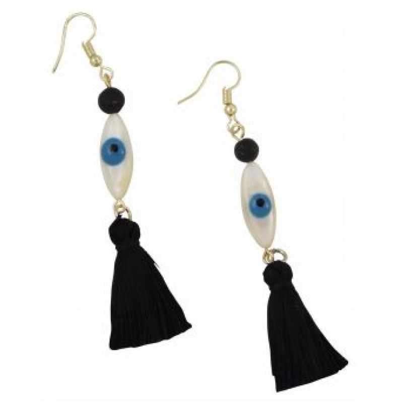 Kostibas 3015-815A, Σκουλαρίκια, Πέτρα, Μαύρο