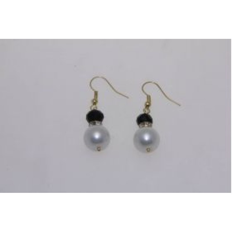 Kostibas 3022-301B, Σκουλαρίκια, Πέρλα, Χρυσό/Μπλε