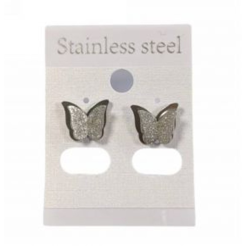 Kostibas 3213-725A, Σκουλαρίκια, Ατσάλι, Ασημί