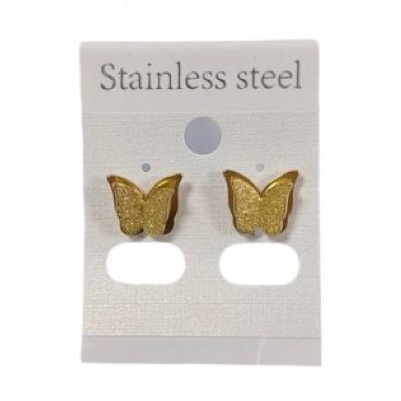 Kostibas 3213-725X, Σκουλαρίκια, Ατσάλι, Χρυσό