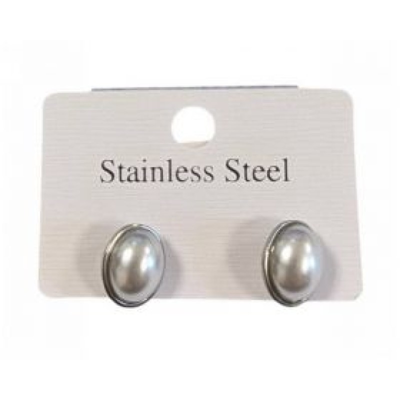 Kostibas 3213-752A, Σκουλαρίκια, Ατσάλι, Ασημί