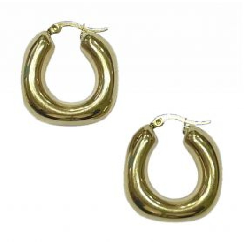 Kostibas 3113-648FX, Σκουλαρίκια Κρίκοι, Ατσάλι, Χρυσό