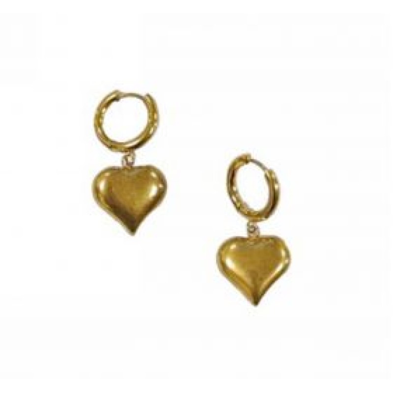 Kostibas 3113-734X, Σκουλαρίκια Κρίκοι, Ατσάλι, Χρυσό