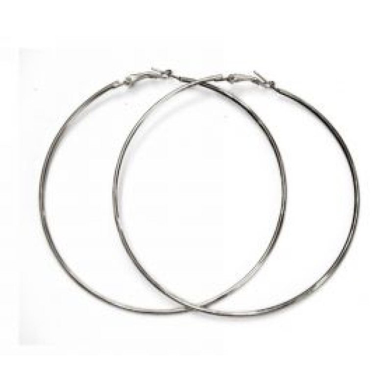 Kostibas 3112-026YG, Σκουλαρίκια Κρίκοι, Μεταλλικό, Γραφίτης