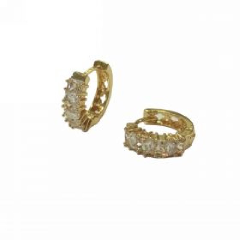 Kostibas 3012-94245, Σκουλαρίκια Κρίκοι, Μεταλλικό, Χρυσό