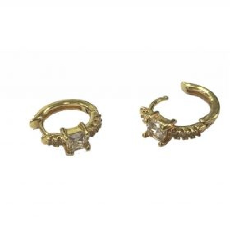 Kostibas 3012-94251, Σκουλαρίκια Κρίκοι, Μεταλλικό, Χρυσό