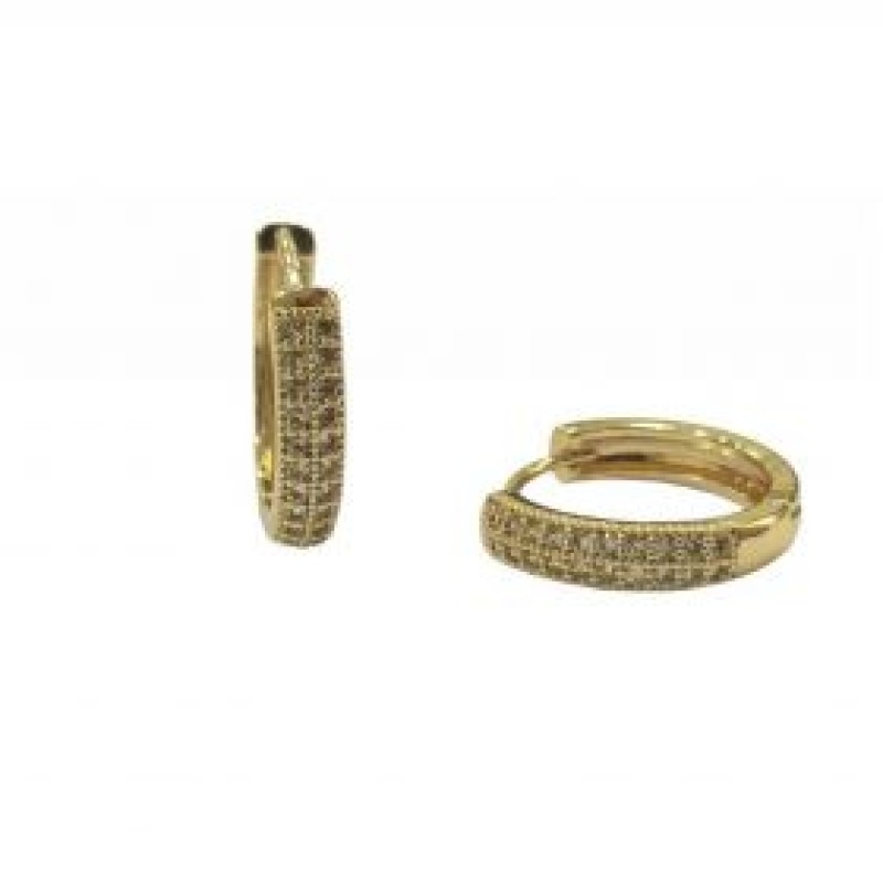 Kostibas 3012-94253, Σκουλαρίκια Κρίκοι, Μεταλλικό, Χρυσό