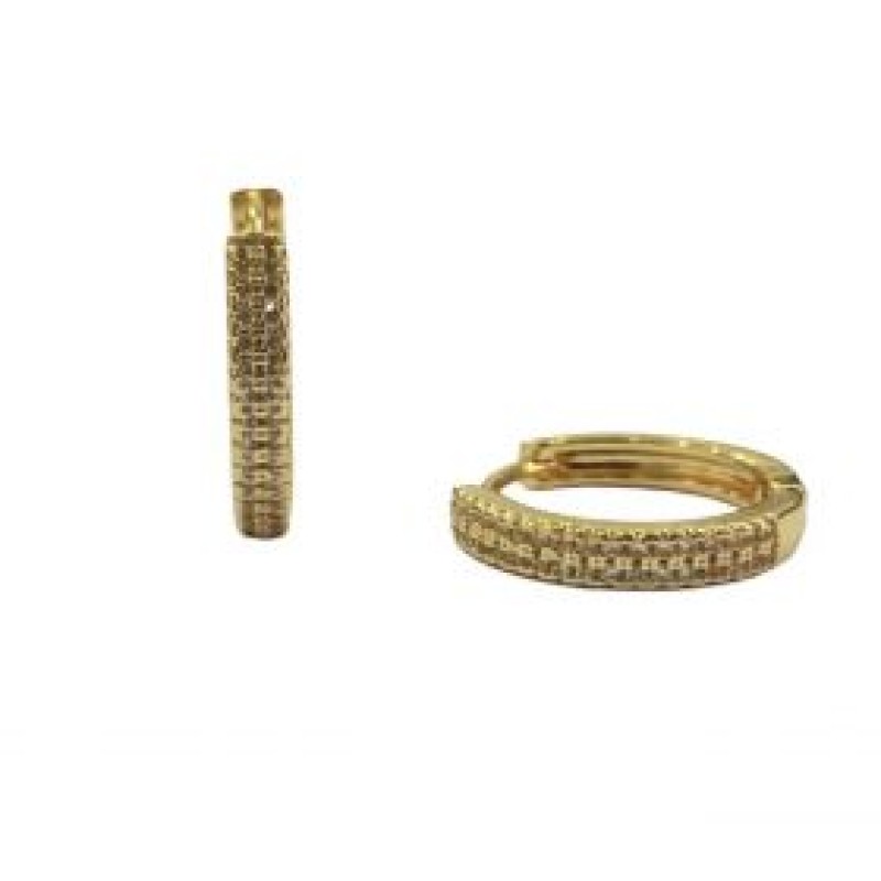 Kostibas 3012-94254, Σκουλαρίκια Κρίκοι, Μεταλλικό, Χρυσό