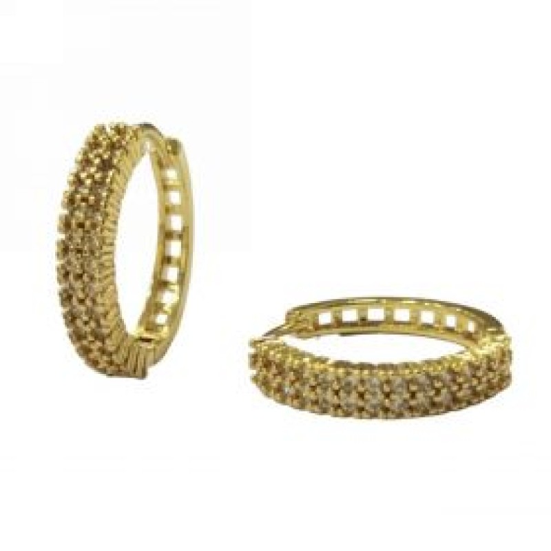 Kostibas 3012-94256, Σκουλαρίκια Κρίκοι, Μεταλλικό, Χρυσό