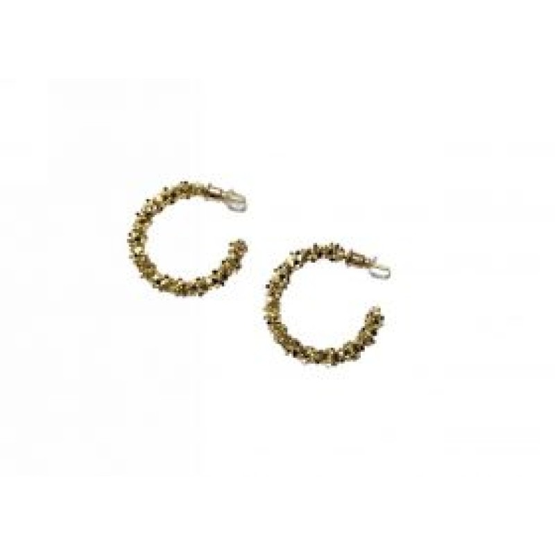 Kostibas 3112-703XF, Σκουλαρίκια Κρίκοι, Μεταλλικό, Χρυσό