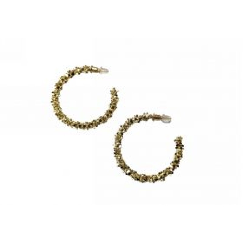 Kostibas 3112-703XH, Σκουλαρίκια Κρίκοι, Μεταλλικό, Χρυσό