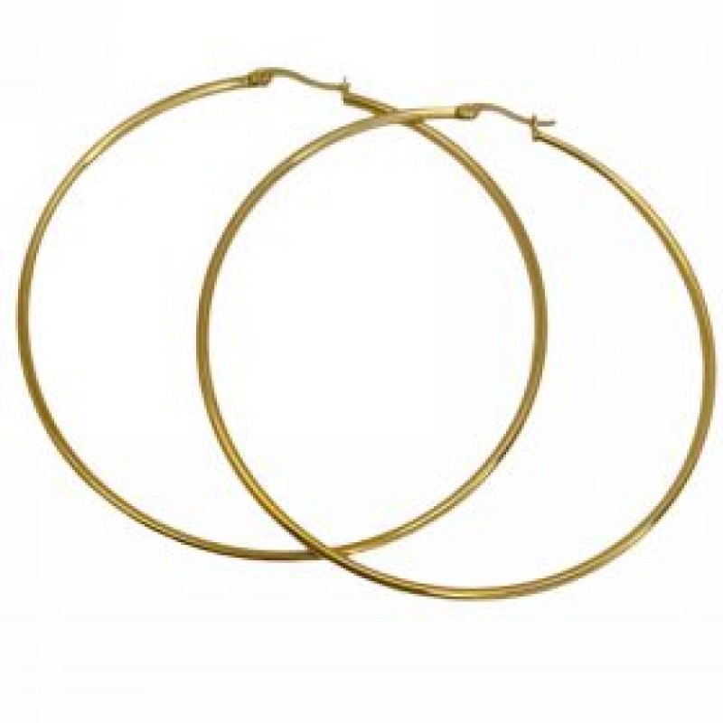 Kostibas 3113-6080X, Σκουλαρίκια Κρίκοι, Μεταλλικό, ΤΕ, Χρυσό