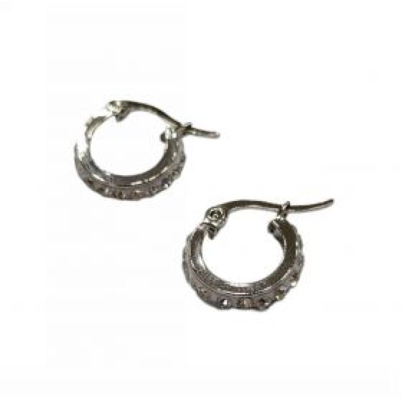 Kostibas 3113-641AC, Σκουλαρίκια Κρίκοι, Ατσάλι, Ασημί