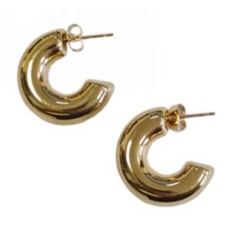 Kostibas 3113-661XD, Σκουλαρίκια Κρίκοι, Ατσάλι, Χρυσό