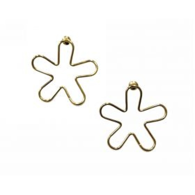 Kostibas 3113-695X, Σκουλαρίκια Κρίκοι, Ατσάλι, Χρυσό