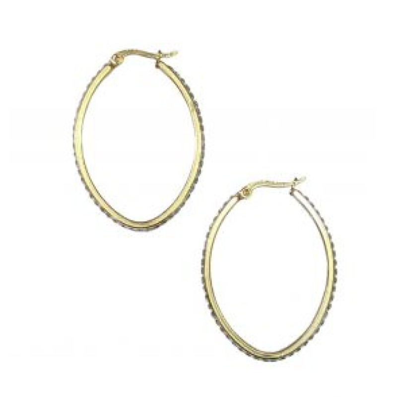 Kostibas 3113-751XI, Σκουλαρίκια Κρίκοι, Ατσάλι, Χρυσό