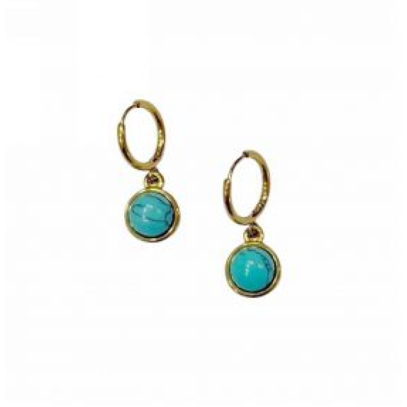 Kostibas 3113-764X1, Σκουλαρίκια Κρίκοι, Ατσάλι, Χρυσό