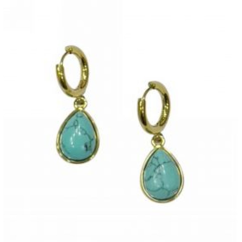 Kostibas 3113-764X3, Σκουλαρίκια Κρίκοι, Ατσάλι, Χρυσό