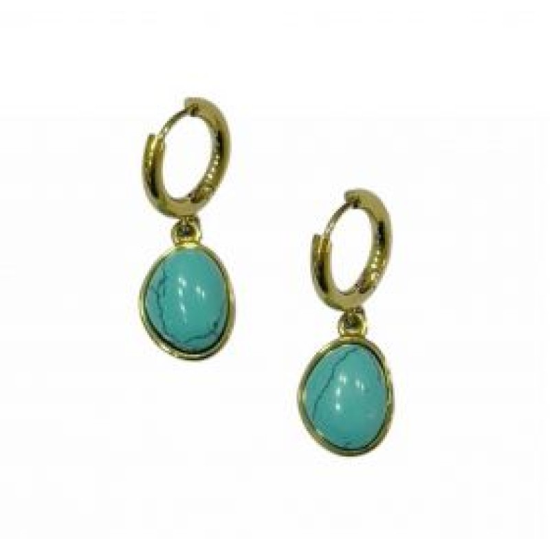 Kostibas 3113-764X4, Σκουλαρίκια Κρίκοι, Ατσάλι, Χρυσό