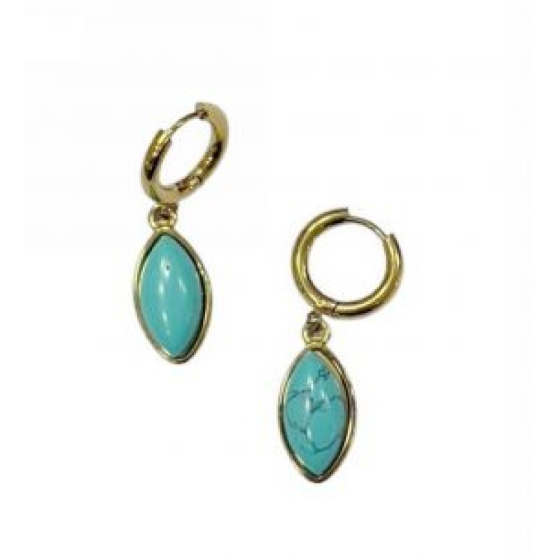 Kostibas 3113-764X6, Σκουλαρίκια Κρίκοι, Ατσάλι, Χρυσό