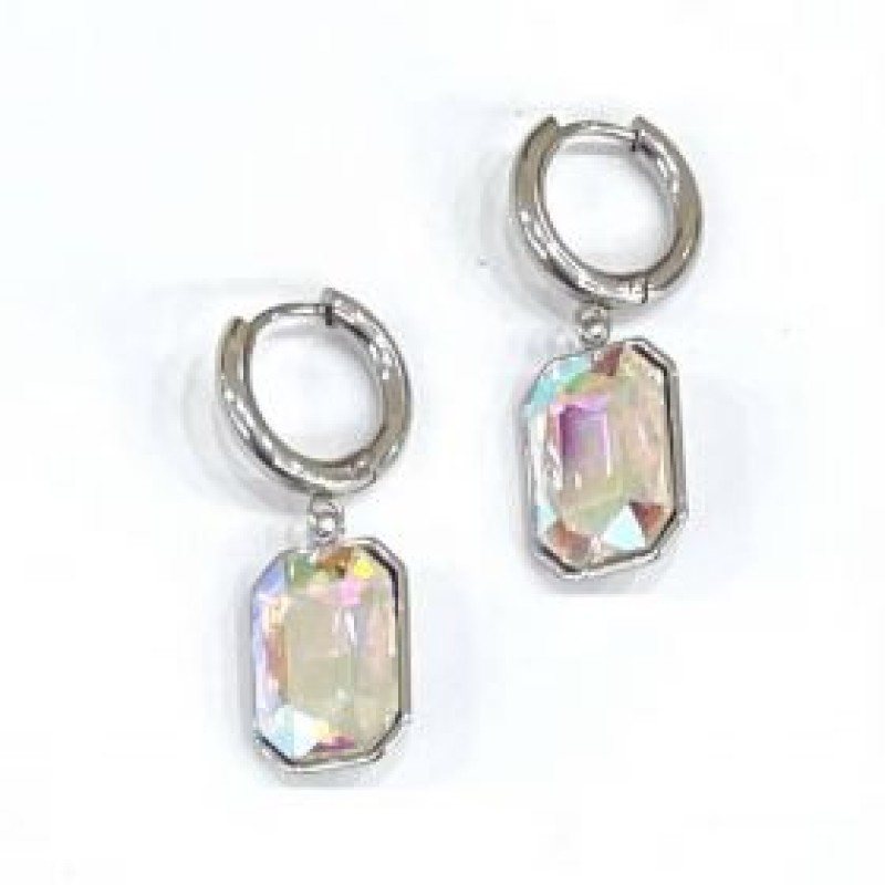 Kostibas 3113-791A1, Σκουλαρίκια Κρίκοι, Ατσάλι, Ασημί